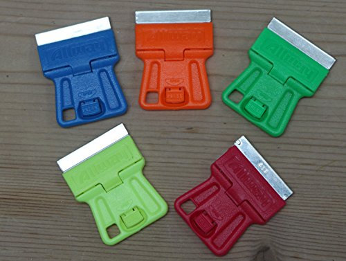 ALLWAY Mini-Glasschaber (5 Stück, 240 ccm, Rund, Wiederverwendbar, Multicolored)