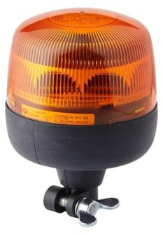HELLA 2XD 012 878-011 LED-Blitz-Kennleuchte - RotaLED - 12/24V - gelb - Anbau/Rohrstutzen, flexibel