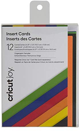 Cricut 2007260 Joy Insättningskort, Fingerfärg Sampler
