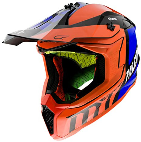 MT Helm Falcon Warrior C4 Neon Orange Perle glänzend L