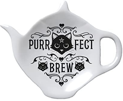 Alchemy Gothic Purrfect Brew Tea Bag Holder