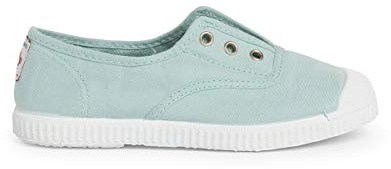 Pisamonas Zapatillas Lona Punta Goma Sin Cordones Talla 37 Color Aguamarina