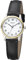 REGENT Damenuhr mit Kroko Look Lederband Edelstahl Quarz 27 MM Durchmesser Arabische Zahlen F-1250