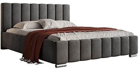 lukmebel Noemi Polsterbett 180 x 200 cm mit Bettkasten - Doppelbett 180 x 200 mit Lattenrost - Bett 180 x 200 mit Stauraum Jasmine 96