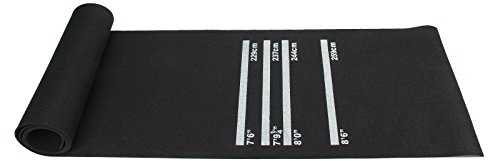 XJYMCOM Darts Mat 300 X 62cm Professional Rubber Darts Mat 4 Throwing Distances Rubber Dart Mat