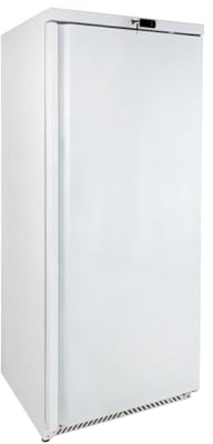 GastroHero Lagerkühlschrank SRH60 | 590 Liter Kühlvolumen | Gewerbekühlschrank | Temperaturbereich 0–8 °C | abschließbar | leise und energiesparend | inklusive 3 Regalböden | Stahlblech