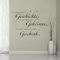 Wandtattoo Sprüche Schlafzimmer Wandsticker Wohnzimmer - Schwarze Wandtattoo Wohnzimmer Modern Wanddeko Schlafzimmer Familienregeln Wandaufkleber Wandtatoos Zum Kleben für Flur Küche (Style-1)