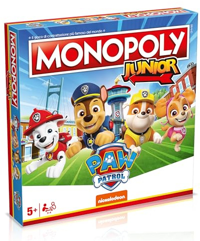 Winning Moves, Monopoly Junior Paw Patrol Brettspiel ab 5 Jahren