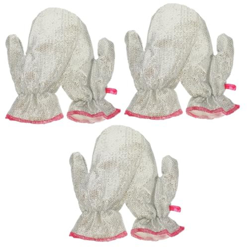 PRETYZOOM 3 Paare küchenlappen handschuhe Geschirrhandschuhe mittel Reinigungshandschuhe küchenhelfee küchenschwamm lange spülhandschuhe Küchenhandschuhe zum Spülen von Geschirr
