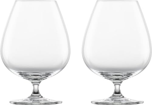 ZWIESEL GLAS M123633 Cognac Glass, Crack-resistant Bar, Special, For Cognac/Brandy, XXL 2 Piece Set, Machine Made
