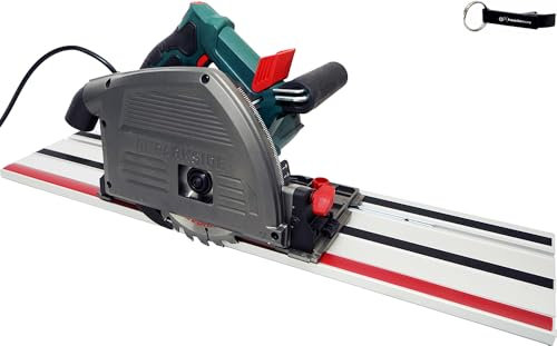 HEADNMORE Bundle Parkside PTSS 1200 - Sierra circular de mano con riel y llavero