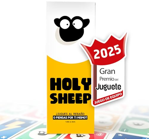 Holy Sheep - Juegos de Mesa con Familia y Amigos - ¡Responde Igual Que tu Equipo! - Divertido, Rápido y Original - 3 a 9 Jugadores - Regalo Navidad