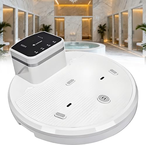 Premium lufttorkare för badrum – 2 500 W kraftfull motor, nano-jonisk teknik, 4-hastighetsjustering, enkel att rengöra design, 150 kg lastlager – halkskydd efter dusch