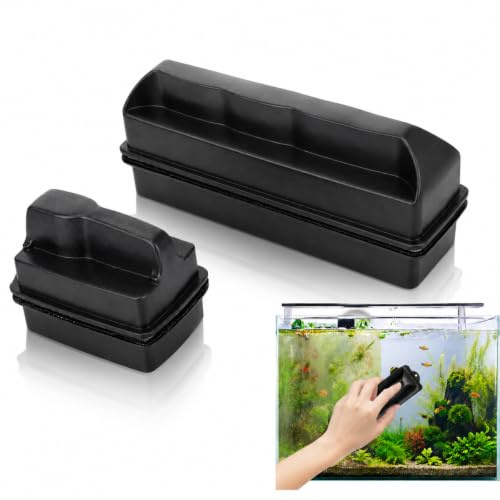 ZXCBW 2PCS Magnetic Fish Tank Glass Cleaner, Magnetic Scrubber Clean Brush