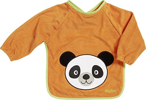 Playshoes Unisex Baby Ärmel-Lätzchen Langarm 507136, 39 - Orange, Einheitsgröße (1er Pack)