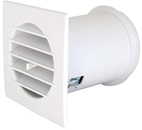 Ventilationen acq10cb-y acq10cb AIRCONTROL rutnät kvadrat med termostatventil för normalt klimat 126 x 126 mm, vit