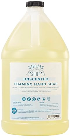 Adams Handmade Soap Thin Castile Foaming Liquid Hand Soap 1 Gallon Refill - Unscented