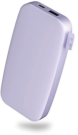Fresh 'n Rebel Powerbank 12000mAh - Entrada y Salida USB-C - Carga rápida (20W) - 6 Funciones de Seguridad - Batería Externa portátil para iPhone y Android (Dreamy Lilac)