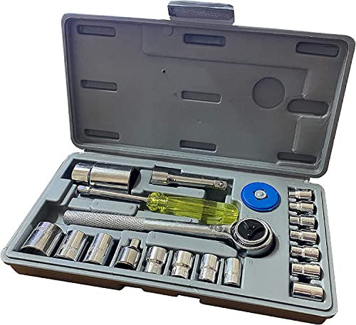 kippen 1242AS Steckschlüsselsatz mit Zubehör, 21-teilig