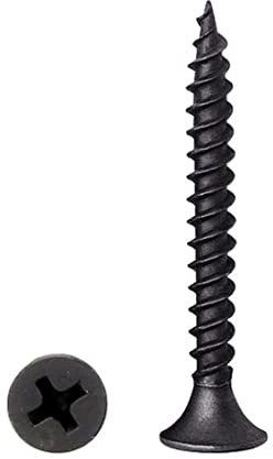 #6 x 1-5/8'' Outdoor Wood Screws, Phillips Flat Head Long Screws, Self-Tapping Countersunk Screws, Quick Self-Tapping Deck Screw for Various Woodworking Repairs and DIY Projects (100 pcs)