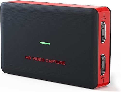 4K HDMI Game Video Capture Card, HD 1080P 60FPS Audio Video, Gaming, Live Streaming, USB 3.0 HDMI to USB Capture Card Compatible with Windows Linux Os X System Xbox 360,Wii U,PC