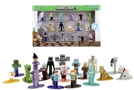 Jada Toys Minecraft Figuren-Set Welle 12-18 Metall Sammelfiguren Jungen (je 4 cm) - Spielfiguren Kinder ab 3 Jahren - 253265013