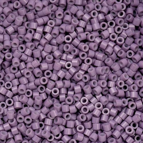 John Bead 25g Cylin Beads Opaque Lavender 11/0 Glass Cylindrical Seed Beads for Jewelry Bracelets Necklaces Earrings Making Embroidery Home Decor