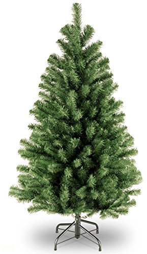 National Tree Company 4 ft Unlit North Valley Spruce Mini Artificial Christmas Tree, 307 Tips, Includes Stand, Green