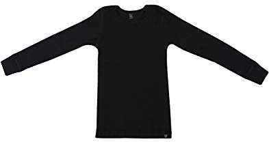 DILLING Kids Thermal Merino Vest - Woollen Underwear Black 3-4 Years