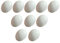 10Pcs Kunststoff Eier Simulierte Vogel Eier Papagei Nymphensittich Eier Vogel Lieferungen für Racing Tauben