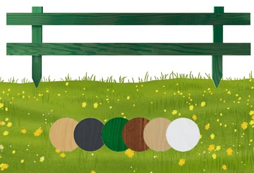 Floranica Liten trädgårdsstaket 1 st. 30 cm x 100 cm grön – Mini stickstaket, dekorativt staket, friesiskt staket, spjälstaket, för nedstickning, trädgårdsstaket, rabattstaket, impregnerat furuträ