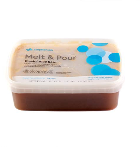 Fondre et Verser la Base de Savon - Noir Africain SLS & SLES Gratuit - 1Kg