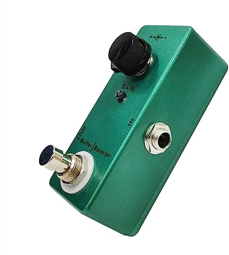Buffer Booster Elgitarr Effektpedal Mini Single Effect True Bypass Gitarrtillbehör Clean Boost Pedal Professionella gitarreffekter