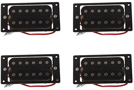 TsoLay 8 svart dubbel spole elektrisk gitarr pickup + ramskruvar
