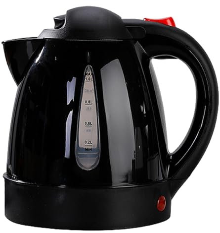 Hervidor de agua para coche de 12 V, hervidor USB para agua hirviendo,Hervidor eléctrico para coche de gran capacidad de 1 litro, tanque interior de acero inoxidable - Botella calentadora de agua de c