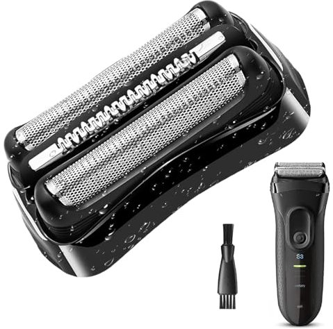 21B Ersatzscherkopf Für Braun series 3 scherkopf Ersatzscherköpfe für Elektrorasierer für Herren Kompatibel mit den Modellen 3000s, 3010s, 3040s, 3050cc, 3070cc, 3080s, 3090cc (21B)