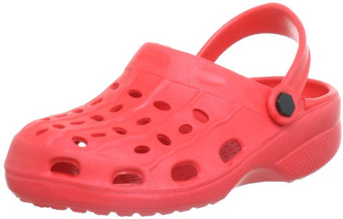 Playshoes Mixte Enfant Sabots en Eva Bottes de Pluie, Rouge, 34/35 EU