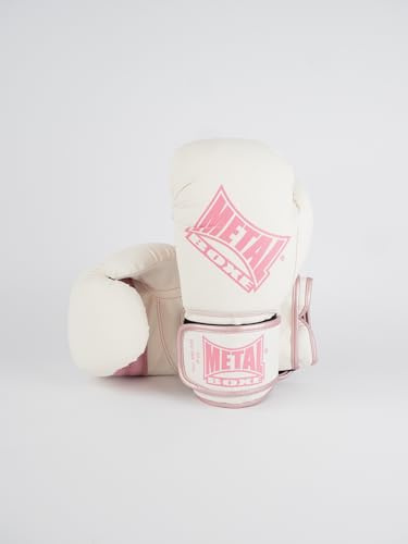 METAL BOXE - Guantes de boxeo para entrenamiento de 0,23 kg, color blanco