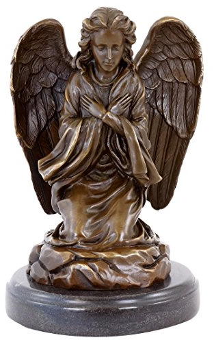 Arte & Ambiente – Statuetta in bronzo – Angelo di lutto – firmato Milo – Acquista una figura d'angelo – Decorazione tomba – acquista la statuetta in bronzo