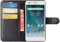 HualuBro Nokia 6 Hülle, Leder Brieftasche Etui LederHülle Tasche Schutzhülle HandyHülle [Standfunktion] Leather Wallet Ledertasche Flip Case Cover für Nokia 6 2017 (Schwarz)