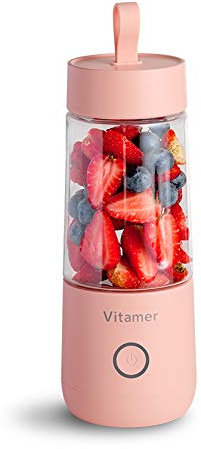 Akin Vitamer Dreamer Presse-agrumes portable, mélangeur personnel sans fil pour milkshakes et smoothies, mini presse-agrumes rechargeable par USB, pour la maison, les voyages, le bureau