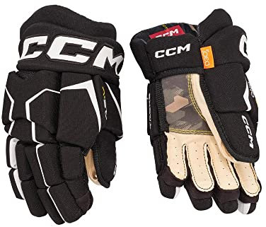 CCM Super Tacks AS-V Pro Handschuhe Bambini, Größe:8 Zoll, Farbe:schwarz/weiß