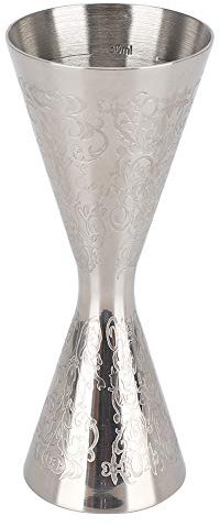 Jigger pour Bartending, Double Cocktail Jigger en Acier Inoxydable 304 avec Échelle Boisson Vin Tasse à Mesurer Accessoires de Bar, Outils de Cuisine en