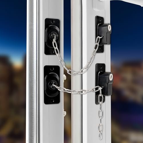 2x Schrankschloss ohne Bohren mit Schlüssel, verstellbare Kühlschrankschloss, Haustiersicherheit, Fensterschlösser, Kühlschranksicherung, Türsicherung, Schutz vor Kindern und Haustieren