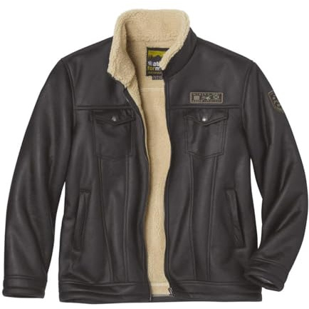 ATLAS FOR MEN - Giacca in pelle scamosciata - Disponibile nelle taglie grandi da M a 5XL