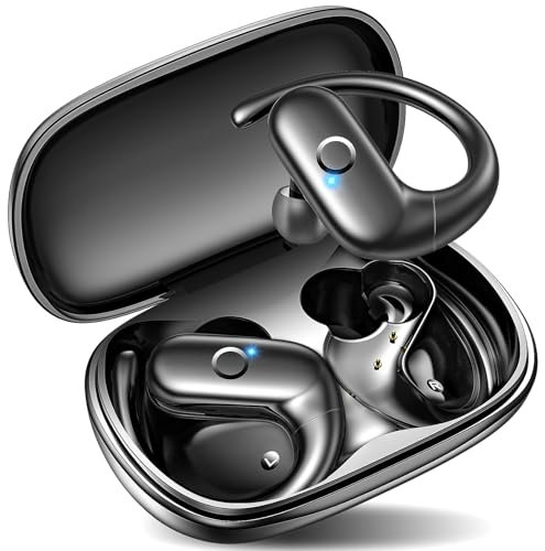 kurdene Wireless Earbuds Bluetooth Headphones with Secure Earhooks 60Hrs