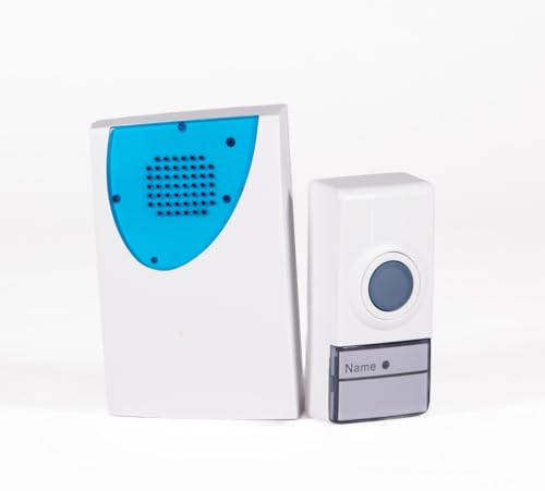 Levitantes Campanello senza fili a batteria, 32 melodie, portata 100 m esterno/30 m interno, facile installazione, frequenza 433 MHz, ricevitore ed emettitore compatti