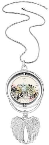 En fredlig paviljong i Lijiang i Kina hänge änglavingar roterande halsband smycken