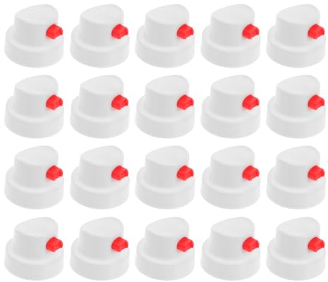 iplusmile Spray Paint Replacement Caps: 20 pcs Universal Spray Can Nozzle Kit Plastic Replacement Nozzles for DIY Improvement Projects,Graffiti, Auto Repair, DIY Projects