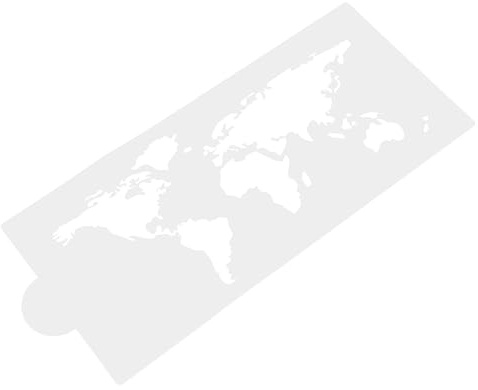 Veemoon Continents Stencil for Cake World Map Mold Map Stencil Earth Mold Fondant Cutter DIY White